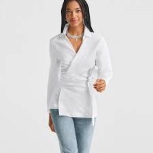 Cabi highlife wrap shirt nwot M
